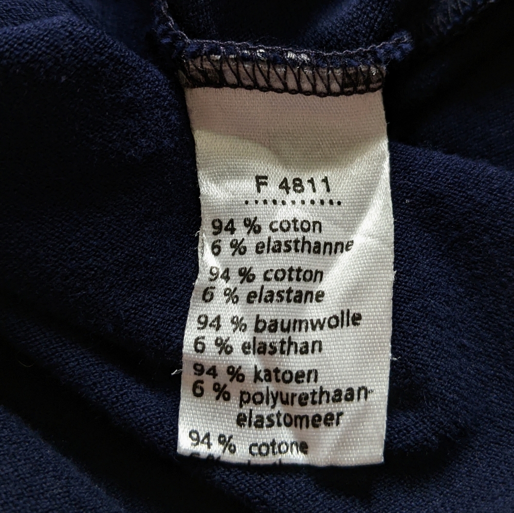Lacoste Navy Blue Tennis Racket Embroidered Halter Neck Tank Top - Picture 7 of 11